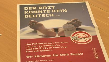 Südtiroler Freiheit provoziert mit Sprach-Plakat 