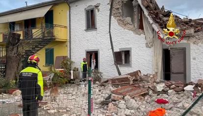 Crolla palazzina a Pieve a Nievole, illesi i residenti