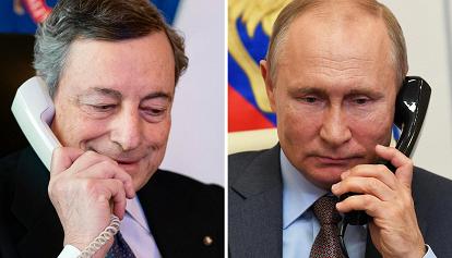 Draghi telefona a Putin: si parla del pagamento in rubli del gas russo e di colloqui di pace