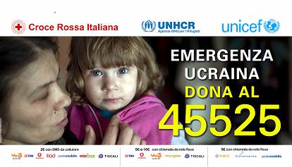 Raccolta fondi per l'Ucraina, la Rai al fianco di Croce Rossa, Unhcr e Unicef: numero solidale 45525