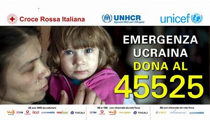Raccolta fondi per l'Ucraina, la Rai con Croce Rossa, Unhcr e Unicef: numero solidale 45525