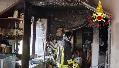 A Posada trattoria in fiamme, cucina distrutta 