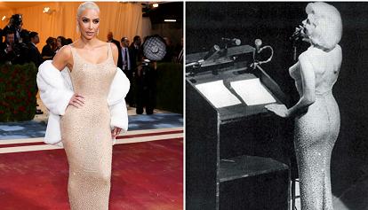 L'abito di Marilyn rovinato: Kim Kardashian accusata di non averne avuto cura