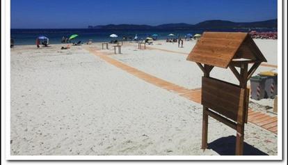 Alghero, la spiaggia di San Giovanni attrezzata per disabili