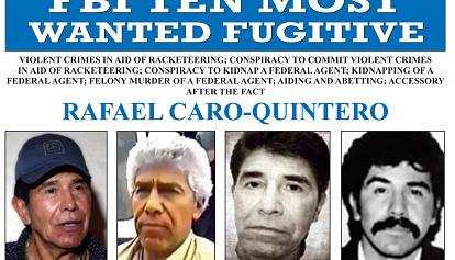 Catturato in Messico Rafael Caro Quintero, uno dei 10 boss della droga più ricercati dall'Fbi