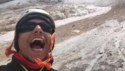 ​Filippo Bari schoss am Gletscher noch ein Selfie 