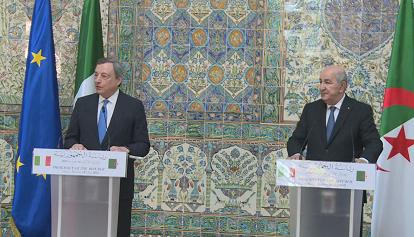 Draghi ad Algeri sigla 15 accordi. "L'Algeria è diventata il primo fornitore di gas dell'Italia"