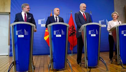 L’Ue si allarga ancora: al via i negoziati per l’entrata di Albania e Macedonia del Nord