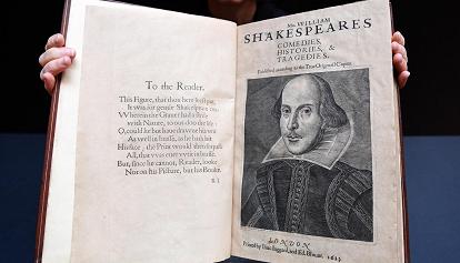 Il First Folio di Shakespeare è stato venduto a 2,4 milioni di dollari