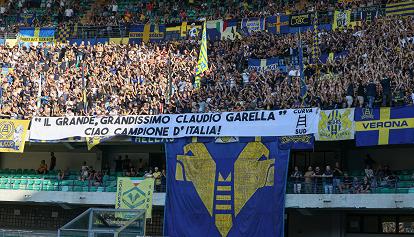 Il saluto commosso del Bentegodi a Garella prima di Verona-Napoli