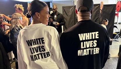 Kanye West shock: porta in passerella magliette 'White lives matter'