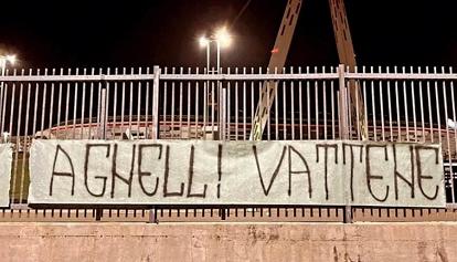Juventus, appesi striscioni contro Andrea Agnelli allo Stadium