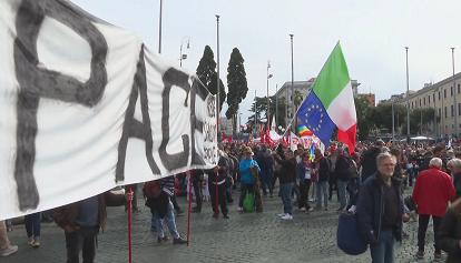 In piazza a Roma per la Pace
