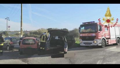 Frontale tra due auto a Sassari, un ferito