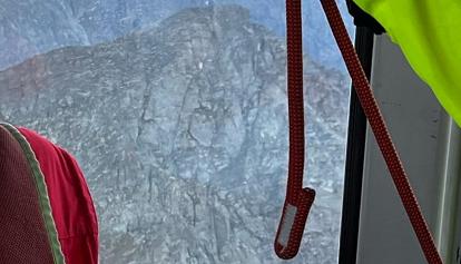 Salvataggio col verricello per due alpinisti in difficoltà 