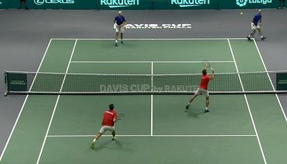 Tripletta dell'Italia nell'esordio in Coppa Davis