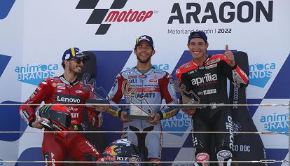 GP Aragon, Bastianini vince e beffa Bagnaia