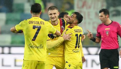 Il Bologna vince contro l'Udinese