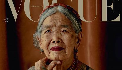 Sulla copertina di Vogue Filippine la tatuatrice di 106 anni: "Forza e bellezza"
