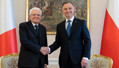 Mattarella in Polonia: "Visita importante per confermare la grande amicizia tra i nostri due Paesi"