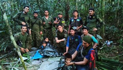 Ritrovati vivi nella giungla colombiana i 4 bambini dispersi dopo un incidente aereo