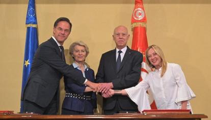 Firmato a Tunisi il memorandum d'intesa tra Tunisia e Ue, Meloni: "Compiuto passo molto importante"