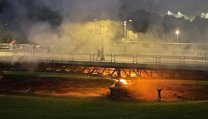 Talferbrücke: Matratzenlager fängt Feuer - rasch gelöscht