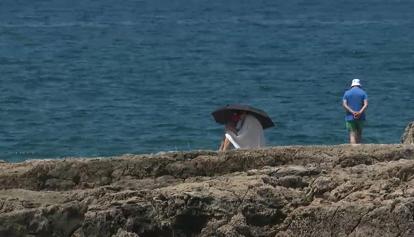 La costa ionica all'altezza delle marine di Alliste