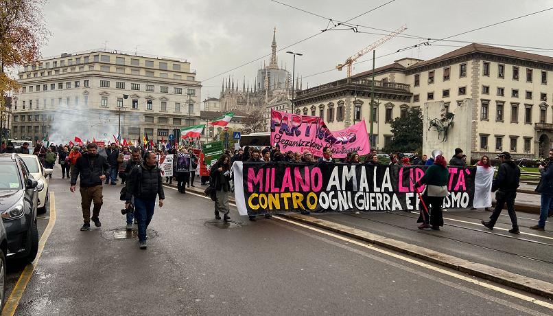 Piazze contrapposte a Milano contro la guerra: i neri a Cadorna, i rossi a...