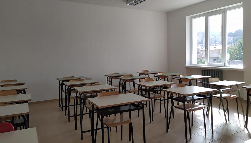 Un'aula dell'IC di Tito
