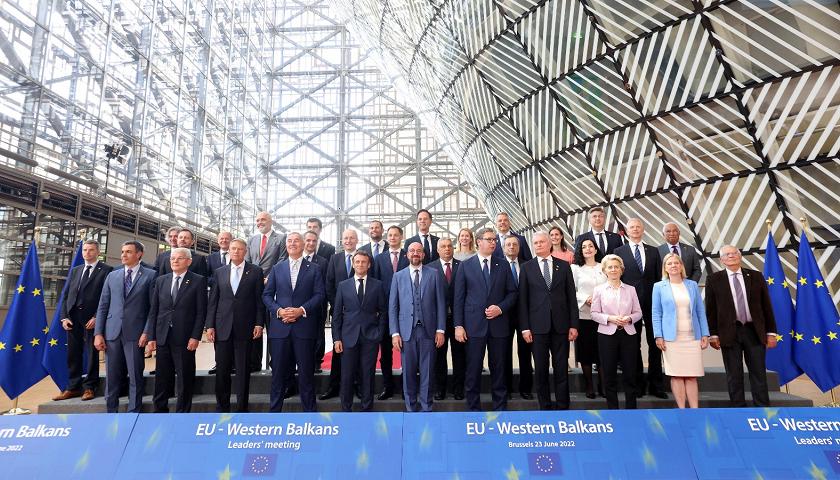 Die Staats- und Regierungschefs der EU beim Gipfeltreffen in Brüssel
