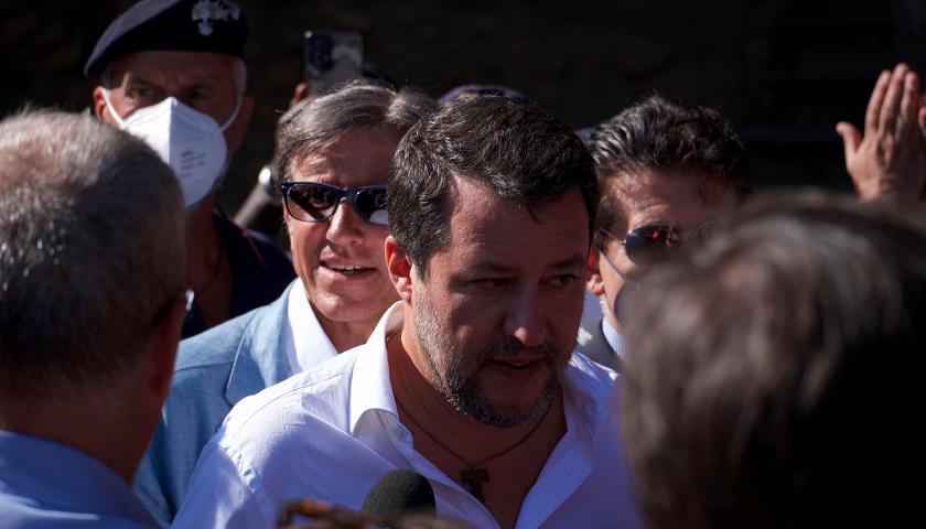 Salvini auf Lampedusa