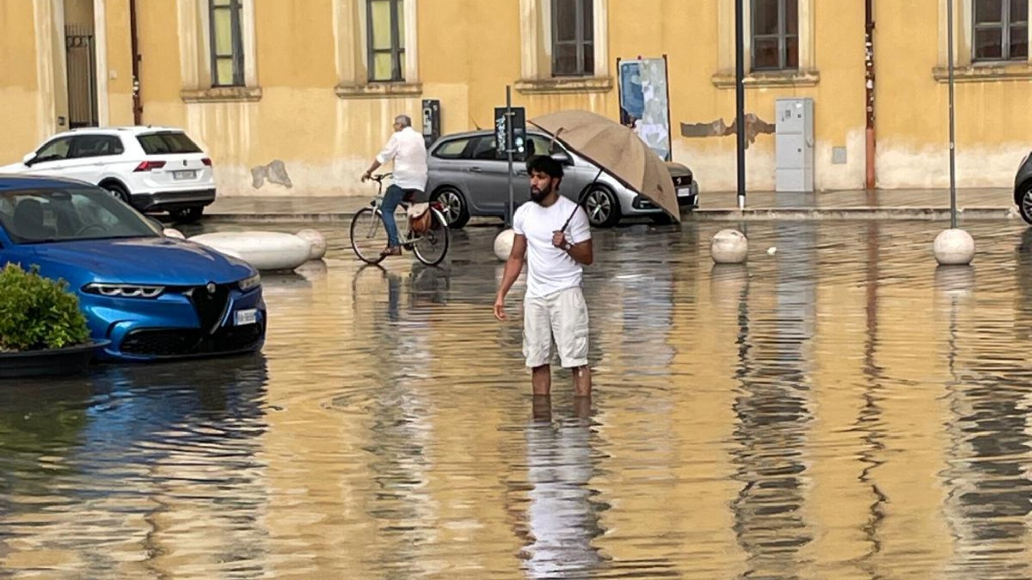 Acqua alta a Foligno