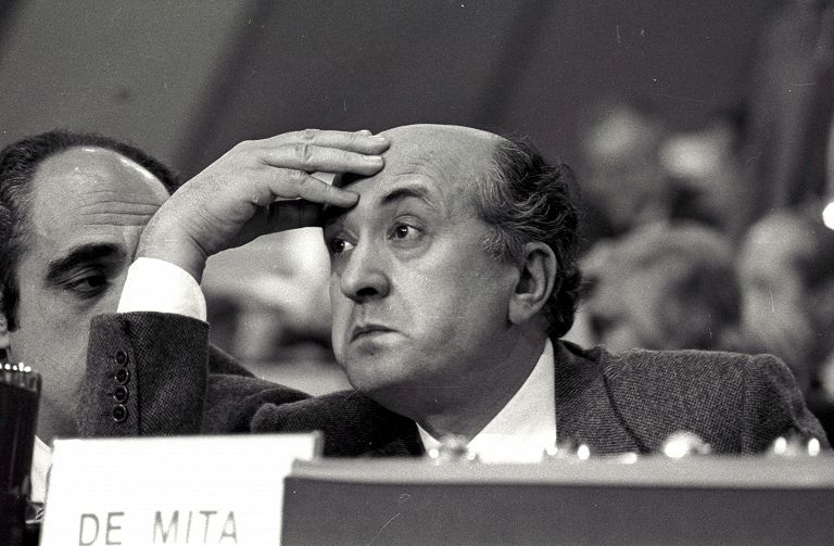 De Mita al congresso della Dc del 1984