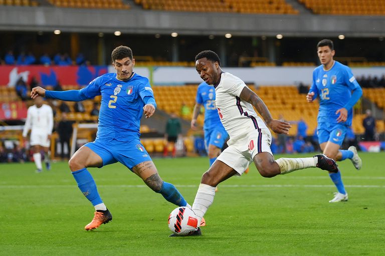 UEFA Nations League, England - Italy, Raheem Sterling and Giovanni Di Lorenzo