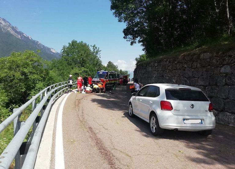 Incidente tra moto in Vallarsa