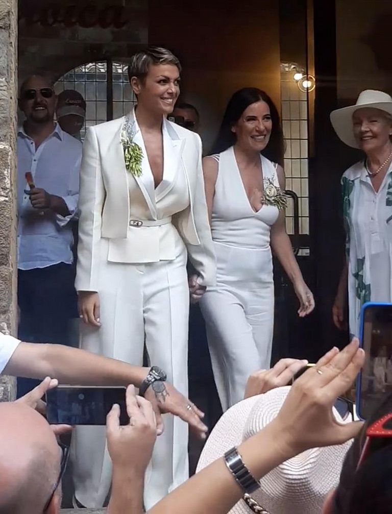 Francesca Pascale e Paola Turci spose