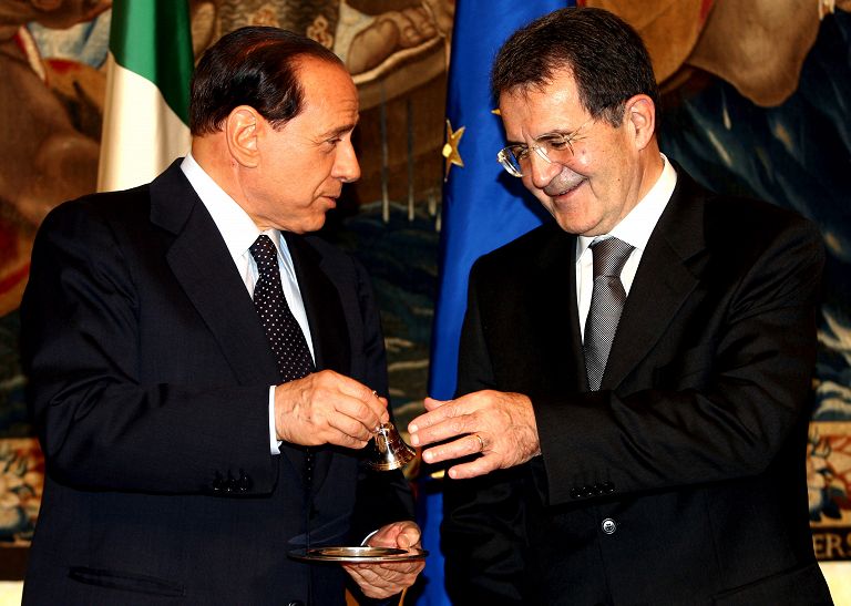 Campanella Silvio Berlusconi Romano Prodi 2006