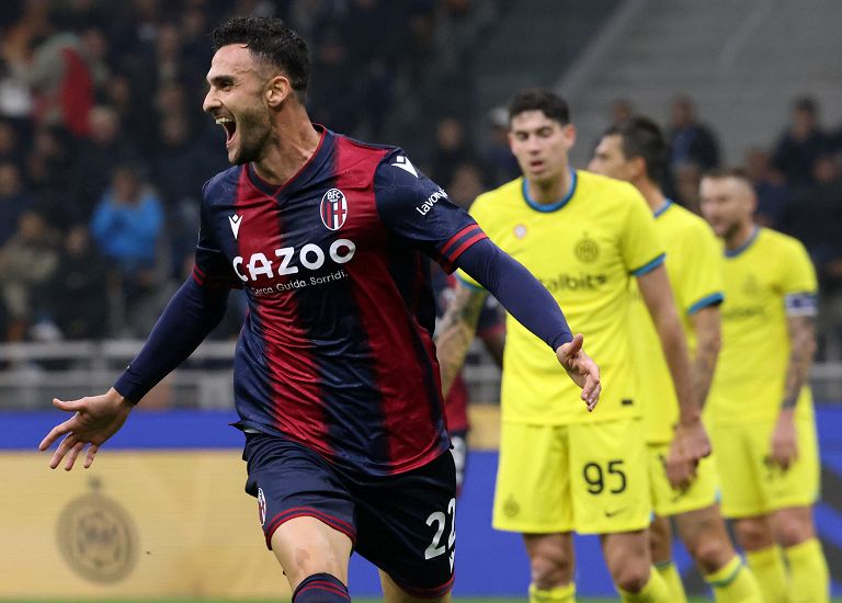 Inter - bologna- Gol di Charalampos Lykogiannis