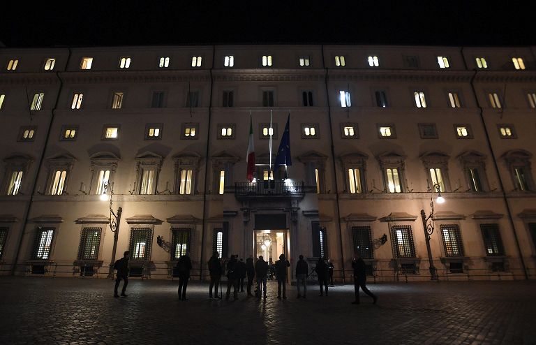 Riunione del Consiglio dei Ministri a Palazzo Chigi Roma
