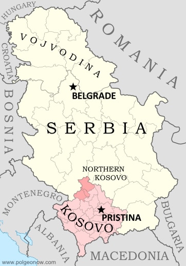 Mappa Kosovo