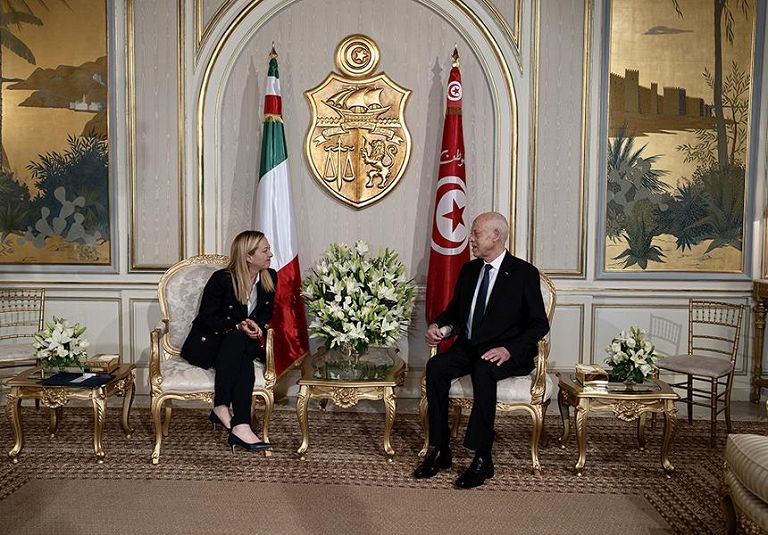 Meloni in visita ufficiale in Tunisia
