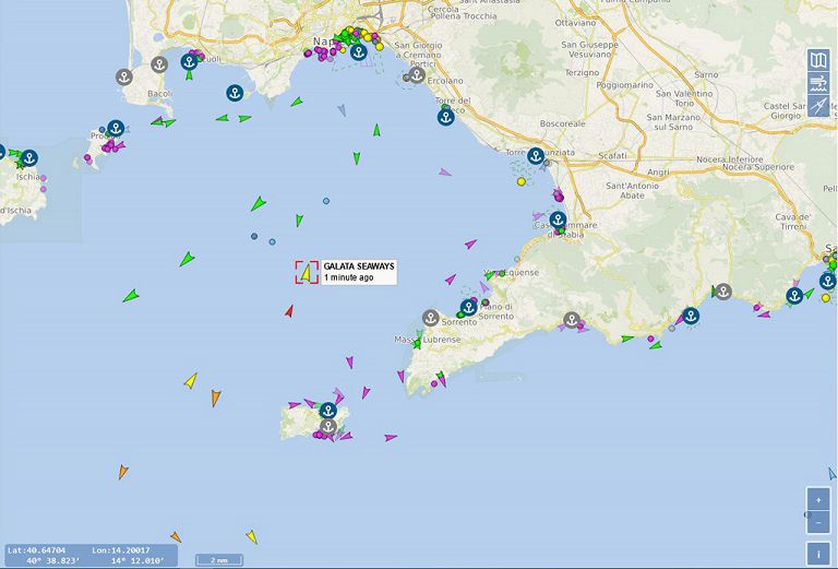 Il mercantile turco Galata Seaways, partito dal porto di Topcular, in Turchia, il 7 giugno e diretto in Francia