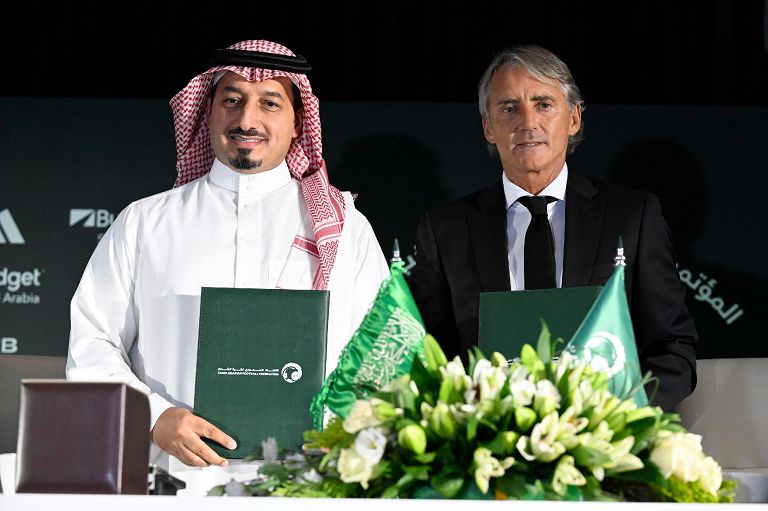 Roberto Mancini, nuovo allenatore della nazionale dell'Arabia Saudita