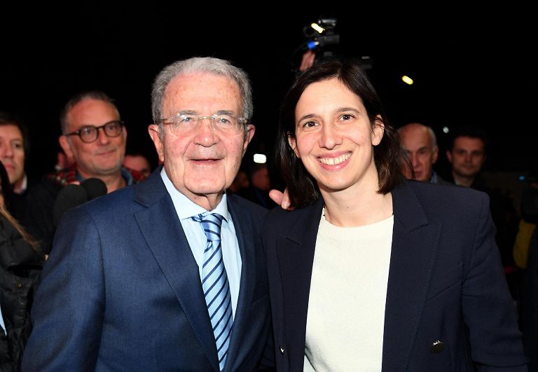 Romano Prodi and PD secretary Elly Schlein at the European Forum of the Democratic Party, "The Europe we want"
