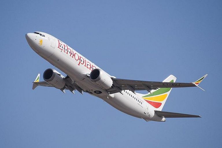 The plane involved in the crash in Ethiopia, photographed a month before the disaster