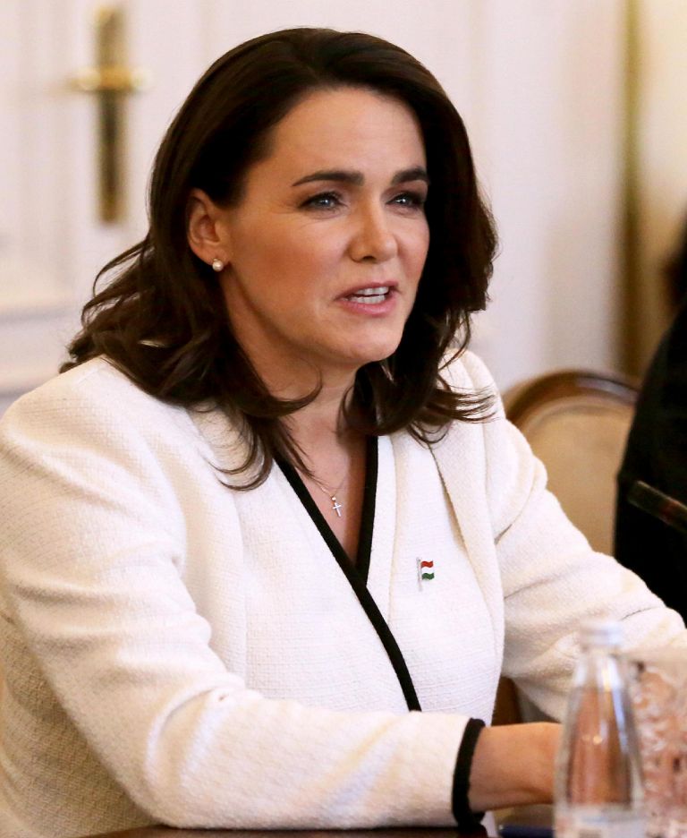 L'ex presidente ungherese Katalin Novak 