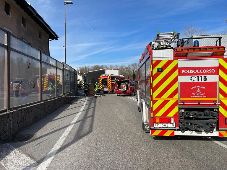 Incidente di Campodenno, vigili del fuoco sul posto